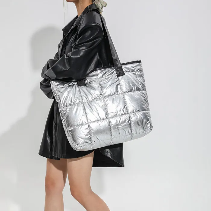 Puffer Bags Earrings Marshmallow
