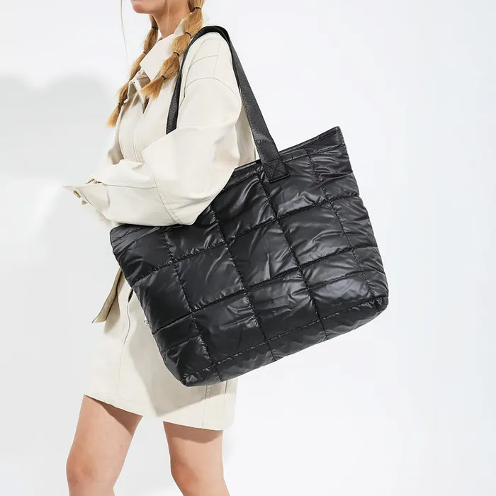 Puffer Bags Earrings Marshmallow