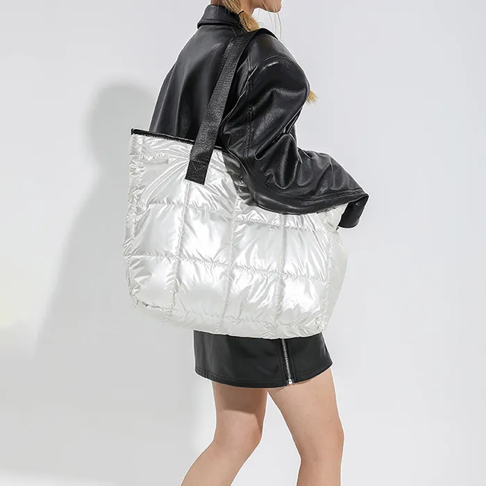 Puffer Bags Earrings Marshmallow
