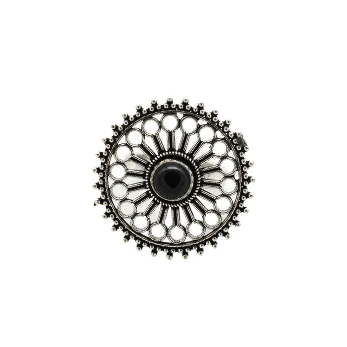 Rings Aruna Black Silver Oxidized Filigree Ring Teejh Rings Aruna Black Silver Oxidized Filigree Ring Teejh