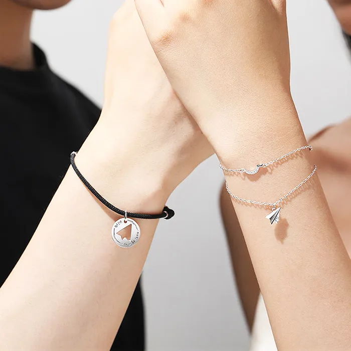 Rings Couple Paper Plane Couple Bracelets Rings Couple Paper Plane Couple Bracelets