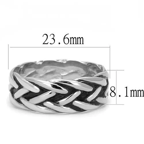 Rings Green CJ3280 Wholesale Mens Stainless Steel Woven Epoxy Jet Ring Rings Green CJ3280 Wholesale Mens Stainless Steel Woven Epoxy Jet Ring