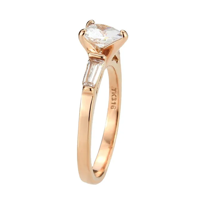 Rings Green CJ3829 Wholesale Womens Stainless Steel IP Rose Gold Clear AAA Grade CZ Heart Ring Rings Green CJ3829 Wholesale Womens Stainless Steel IP Rose Gold Clear AAA Grade CZ Heart Ring