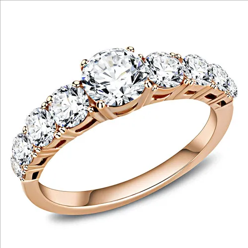 Rings Green CJE3516 Wholesale Womens Stainless Steel IP Rose Gold AAA Grade CZ Clear Minimal Ring Rings Green CJE3516 Wholesale Womens Stainless Steel IP Rose Gold AAA Grade CZ Clear Minimal Ring