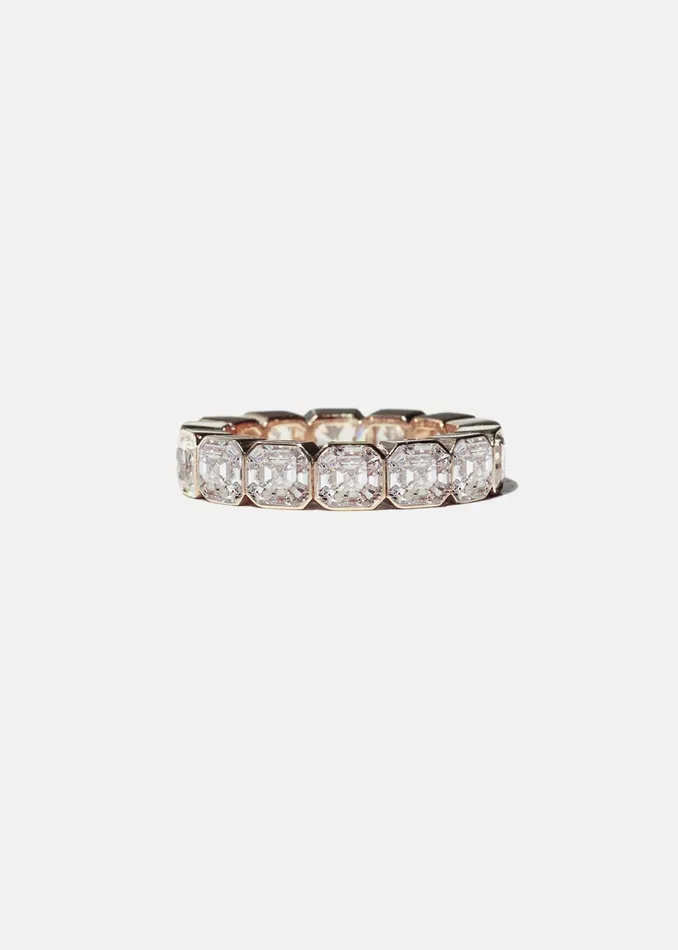 Rings KATKIMfinejewelry Mens Asscher Cosma Eternity Band
