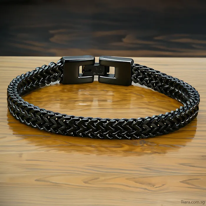 Rings Men Designer Black Dragon Scales