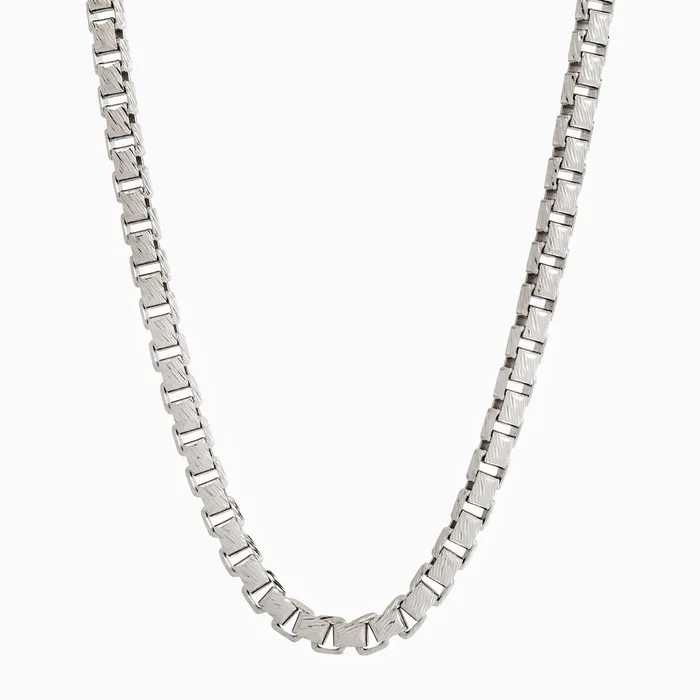 Rings Proclamation Jewelry 4mm Round Box Chain Diamond Cut 14k White Gold Rings Proclamation Jewelry 4mm Round Box Chain Diamond Cut 14k White Gold