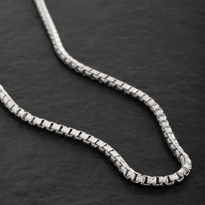 Rings Proclamation Jewelry 4mm Round Box Chain Diamond Cut 14k White Gold