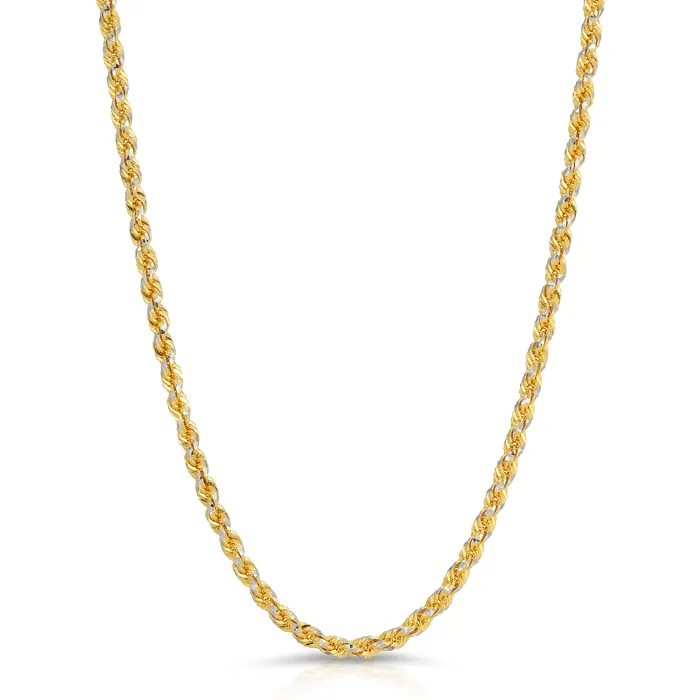 Rings Saints Gold Co 25MM Rope Chain Prism Cut