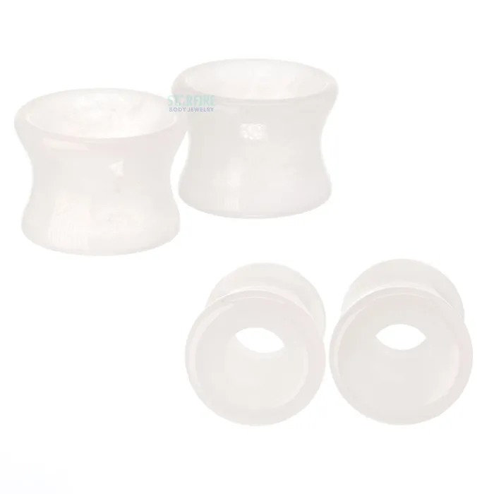 Rings Stone Eyelets White Jade Diablo Organics