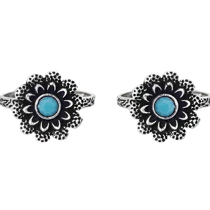 Rings Teejh Taxila Oxidised Silver Jewellery Gift Set Teejh