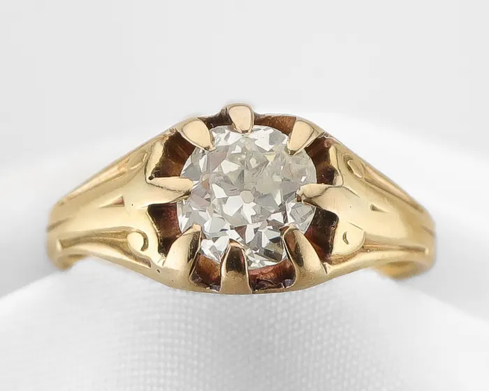 Rings Victorian Old MineCut Solitaire Isadoras C