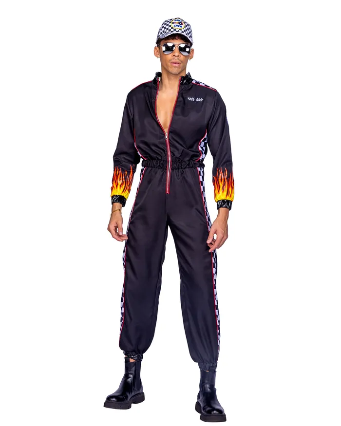 Roma Costume Inc Earrings 6404 1pc Hunky Race Car Driver