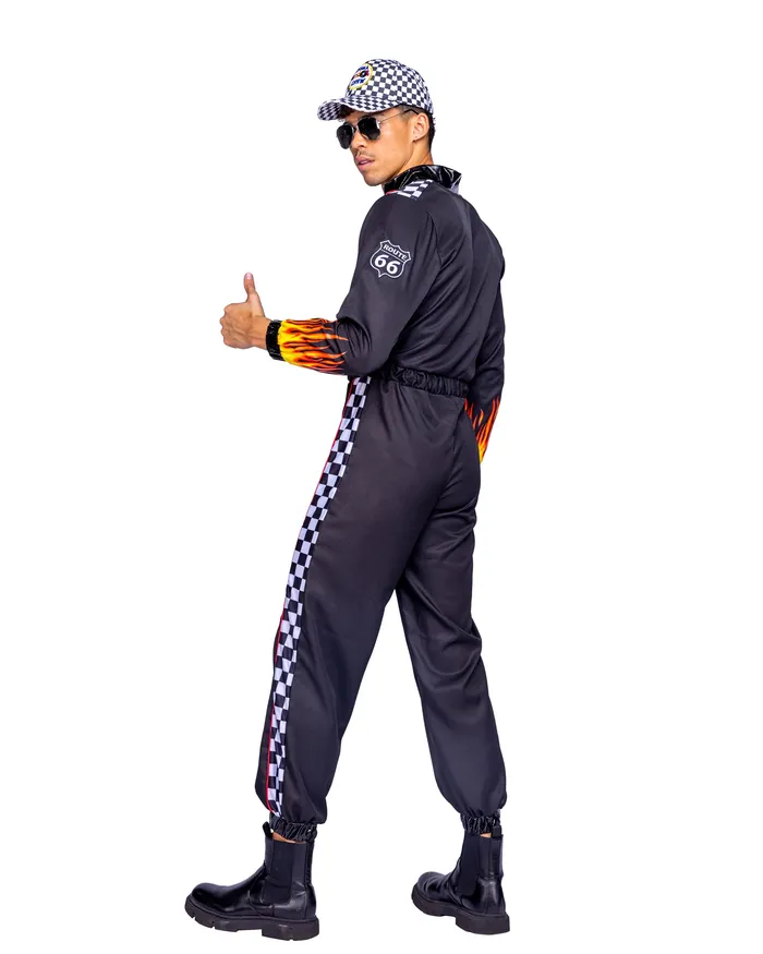 Roma Costume Inc Earrings 6404 1pc Hunky Race Car Driver