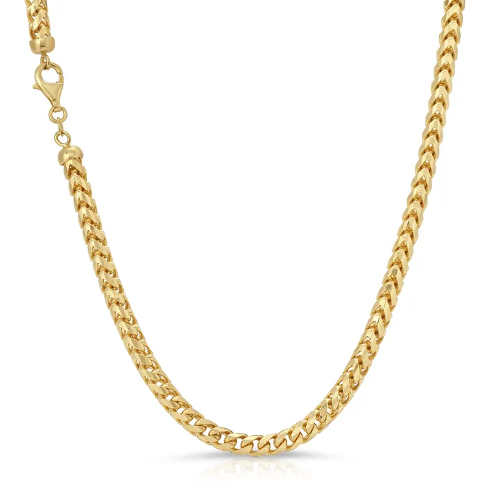 Saints Gold Co 50MM Franco Chain Diamond Cut Rings