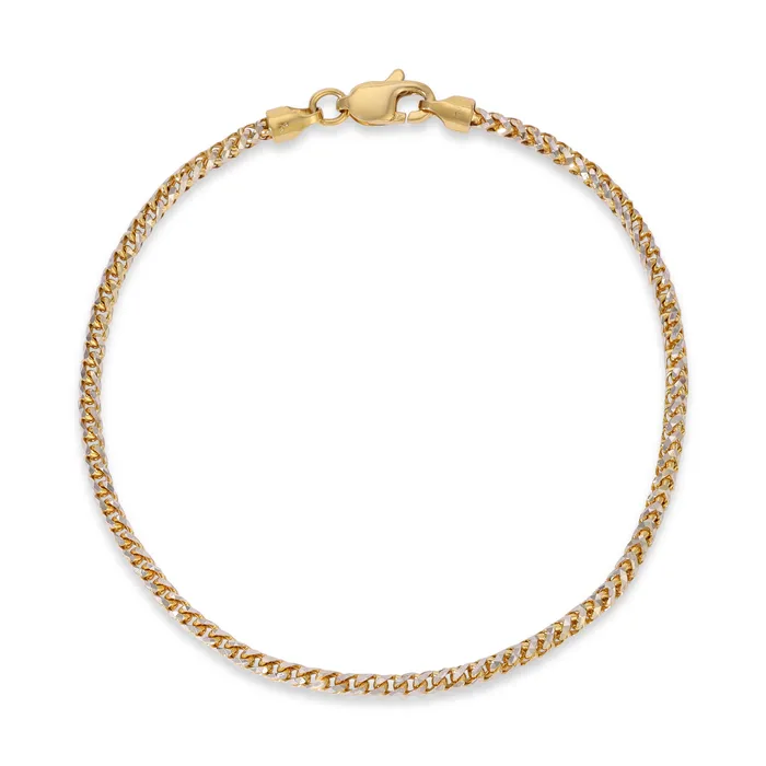 Saints Gold Co Bracelets 20MM Saint Franco Bracelet TwoTone Prism Cut