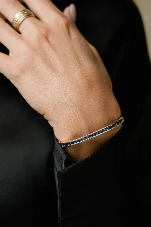 Sapphire Bangle Bracelet Stanmark Bracelets Sapphire Bangle Bracelet Stanmark Bracelets