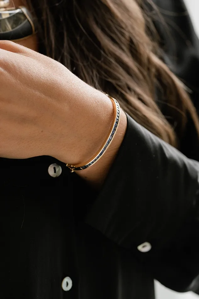 Sapphire Bangle Bracelet Stanmark Bracelets Sapphire Bangle Bracelet Stanmark Bracelets