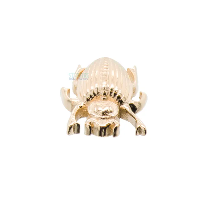 Scarab Beetle Threaded End in Gold Body Vision BVLA Earrings