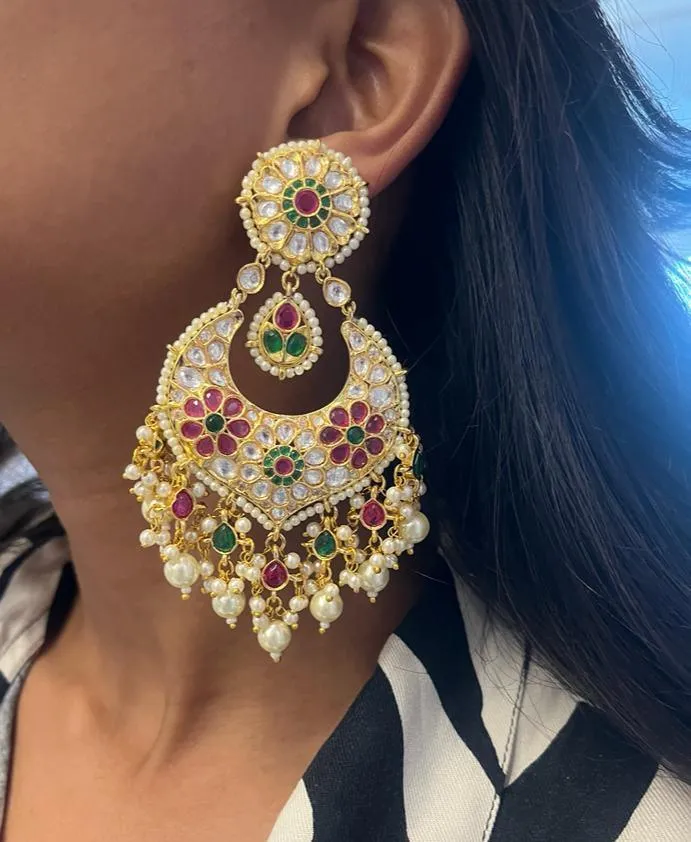 Shaheen Multi Chandbali Attrangi Earrings