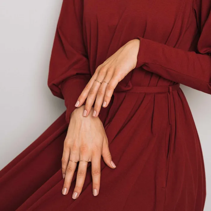 shiny single ring solid gold fejn PWD Rings