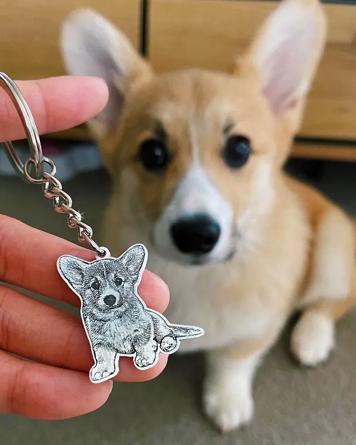 Silvercut LifeLike Keychain Earrings Silvercut LifeLike Keychain Earrings