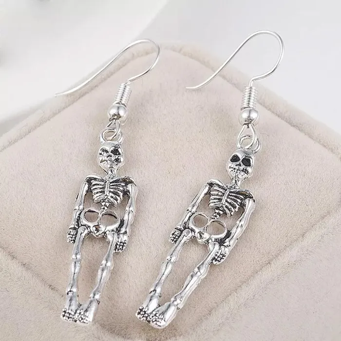 Skeleton Dangle Earrings Zapps Clothing Earrings