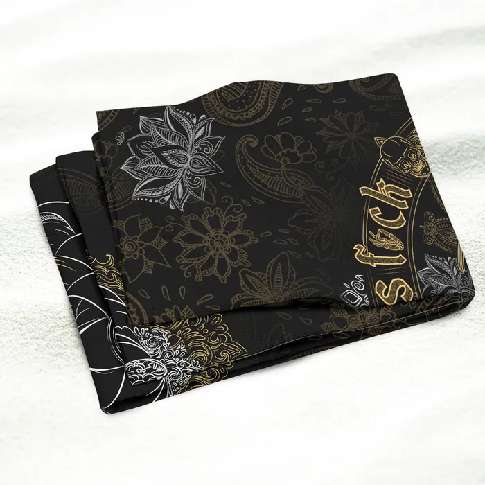 Skullistic Earrings Skullistic Zen Meditating Skeleton Towel