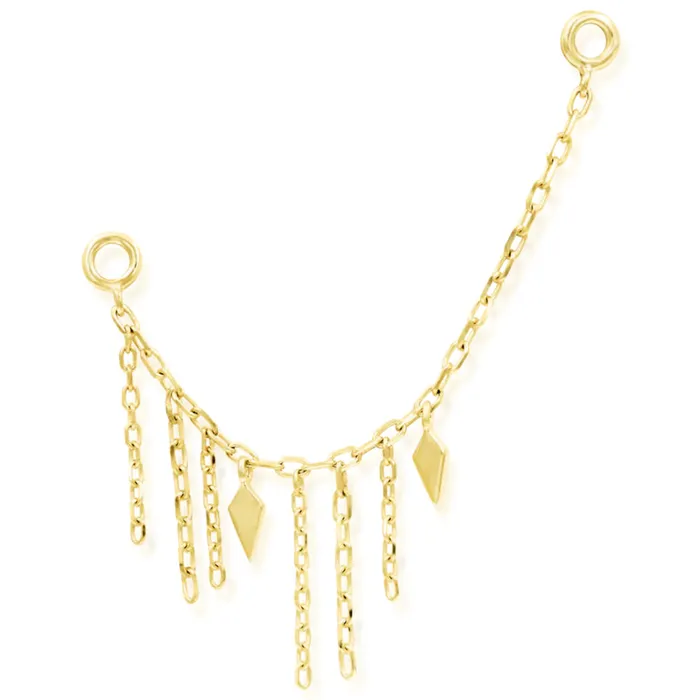 Sloane Chain Attachment in Gold Junipurr Jewelry Earrings