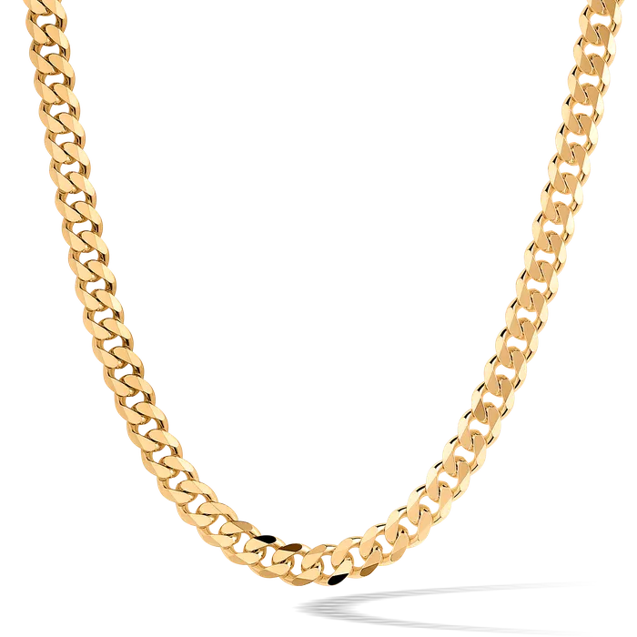 Solid Gold 14k Gold Curb Chain 5mm Necklaces