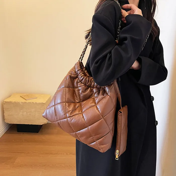 Squashy Sac Puffer Bags Earrings