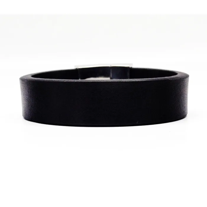 STEEL LEATHER BRACELET STB408 STEEL Bracelets