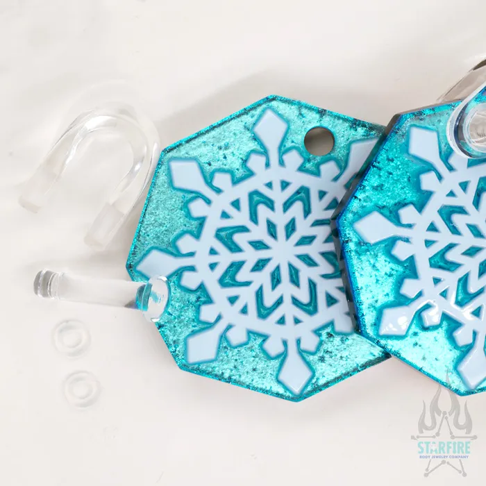 Stellar Crystal Glass Weights on Gorilla Grip Gorilla Glass Earrings