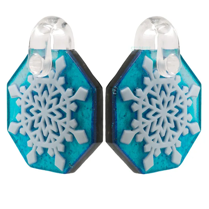 Stellar Crystal Glass Weights on Gorilla Grip Gorilla Glass Earrings