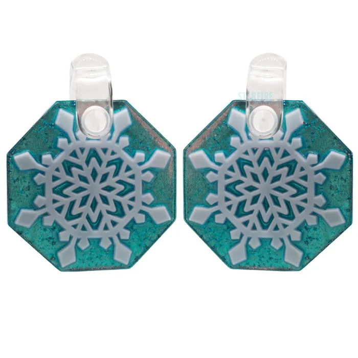Stellar Crystal Glass Weights on Gorilla Grip Gorilla Glass Earrings