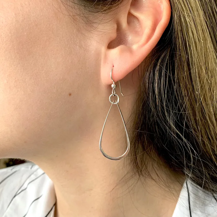 Sterling Silver Teardrop Earrings Donald Haack Diamonds Earrings Sterling Silver Teardrop Earrings Donald Haack Diamonds Earrings
