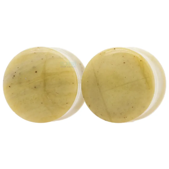 Stone Plugs African Serpentine Oracle Body Jewelry Rings