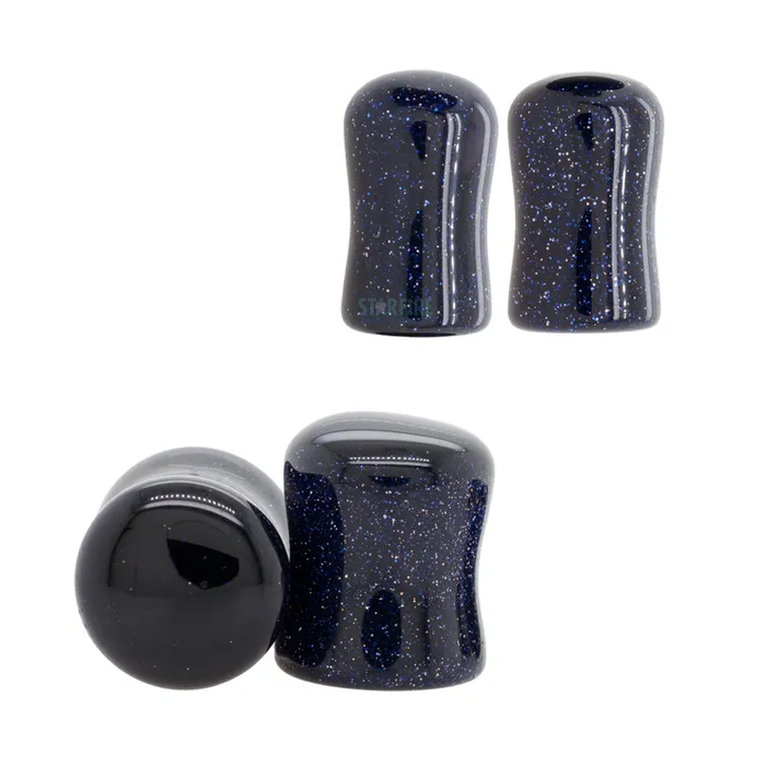 Stone Plugs Blue Goldstone Diablo Organics Rings