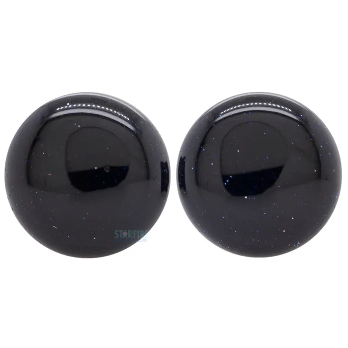 Stone Plugs Blue Goldstone Diablo Organics Rings