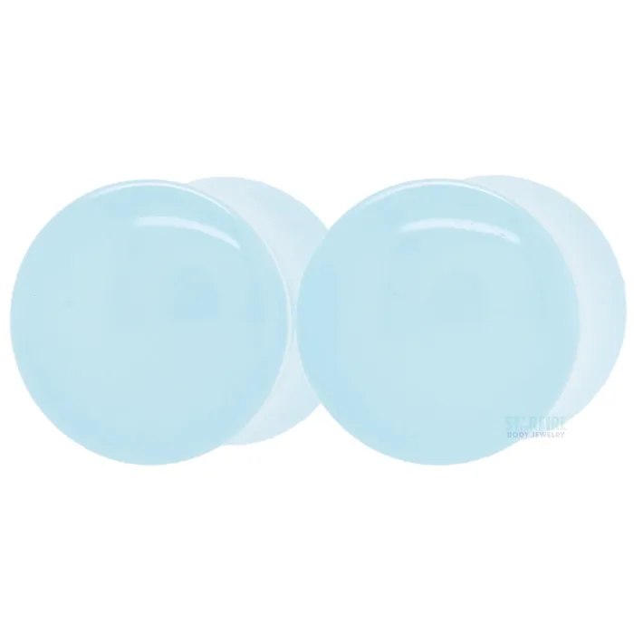 Stone Plugs Blue Mist Quartz Oracle Body Jewelry Rings