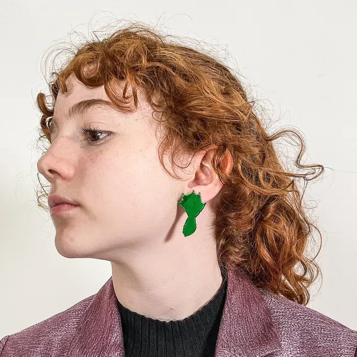 Swamp Monster Hand Earrings Vinca Earrings Swamp Monster Hand Earrings Vinca Earrings