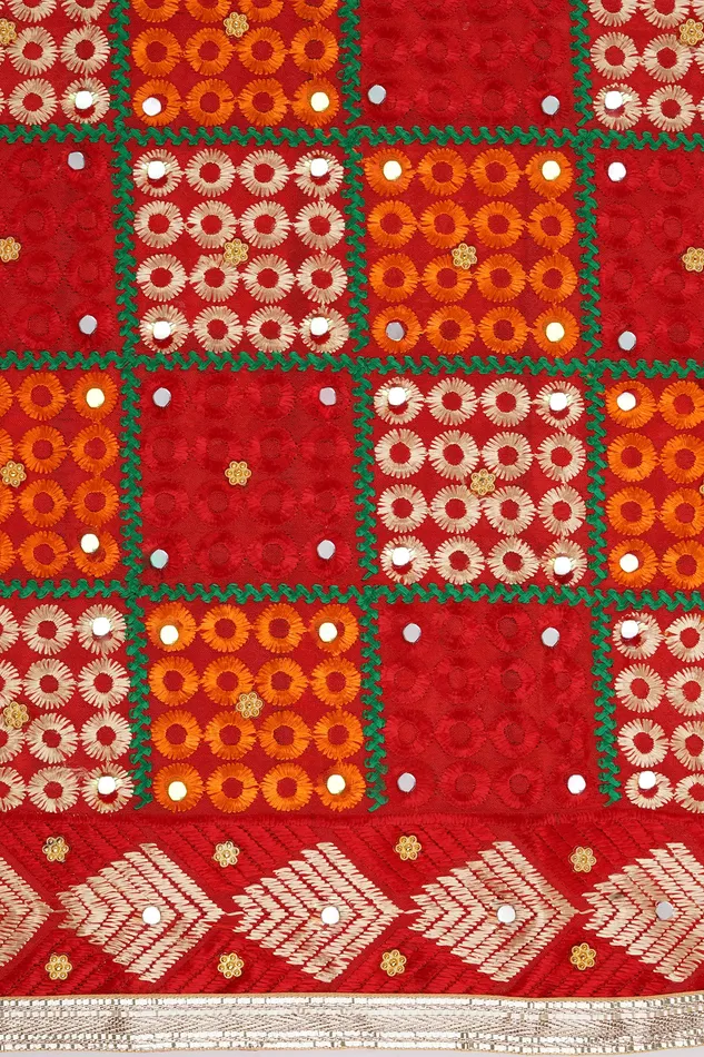 Teejh Billo Rani Phulkari Dupatta Teejh Earrings