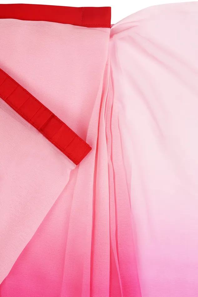 Teejh Earrings Teejh Peachy Perfection PreDraped Saree