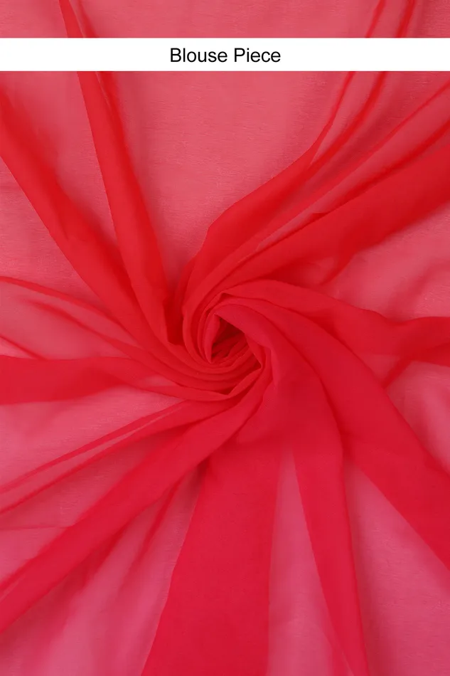 Teejh Earrings Teejh Peachy Perfection PreDraped Saree