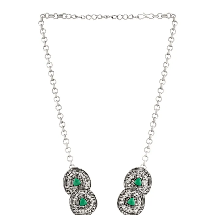 Teejh Necklaces Teejh Sudamati Silver Turquoise Necklace