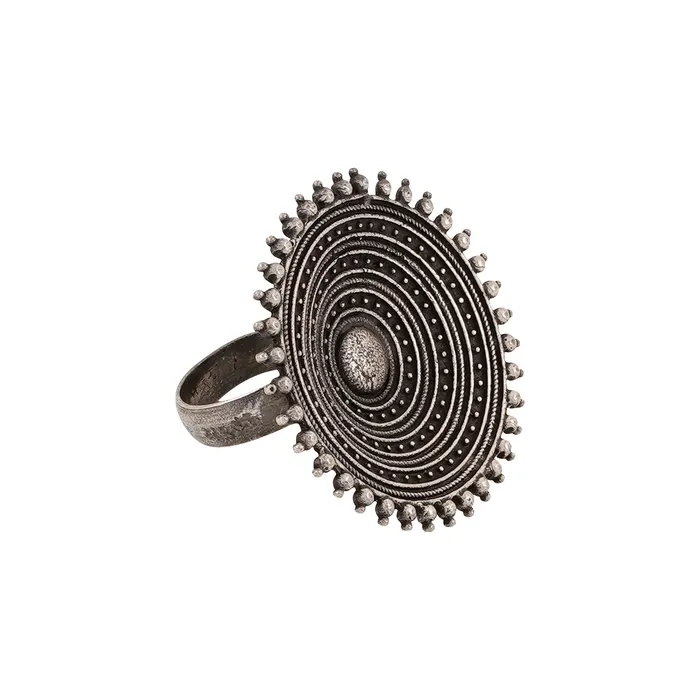 Teejh Pandya Oxidised Silver Jewellery Gift Set Teejh Rings