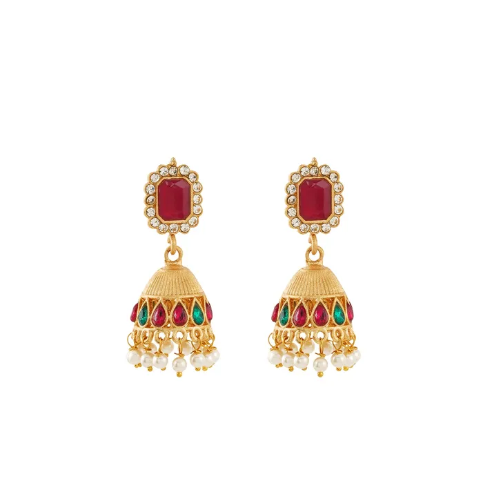 Teejh PreStyled Sets Teejh Glossy Finish Gold Multicoloured Set