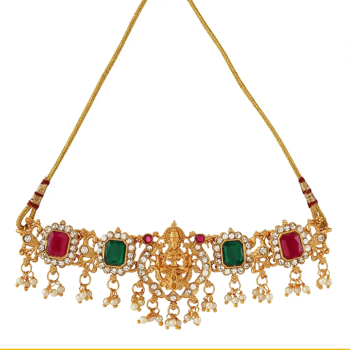 Teejh PreStyled Sets Teejh Glossy Finish Gold Multicoloured Set