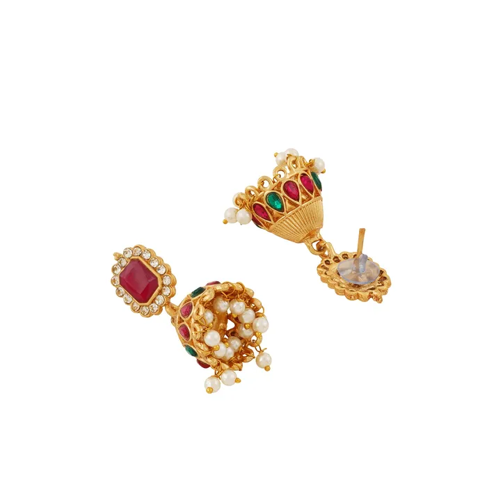 Teejh PreStyled Sets Teejh Glossy Finish Gold Multicoloured Set