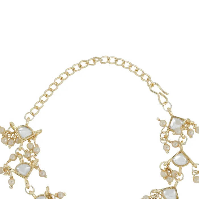 Teejh Prishika Pearl and Polki Bracelet Teejh Bracelets Teejh Prishika Pearl and Polki Bracelet Teejh Bracelets